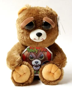 Feisty Pets Sir Growls-A-Lot Plüsch-Gesichtswechselbär 8,5 Zoll - Bild 1 von 8