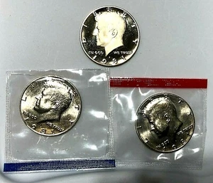 1981 P D  S KENNEDY HALF DOLLAR Choice In Cello + Proof From Proof Set  - Picture 1 of 4