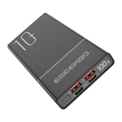 Eseekgo 10000mAh 22.5W Ultra Fast Digital Display Power Bank with a USB-C cable - Image 1 of 4