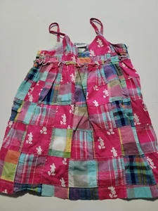 Disney Parks dress toddler Girl's red patchwork mickey mouse Print  extra small - Picture 1 of 8