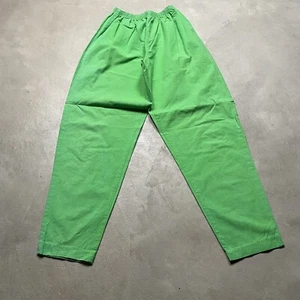 Vintage 80s Parachute Pleated Pants Elastic Waist S Made in USA Baggy - Picture 1 of 9