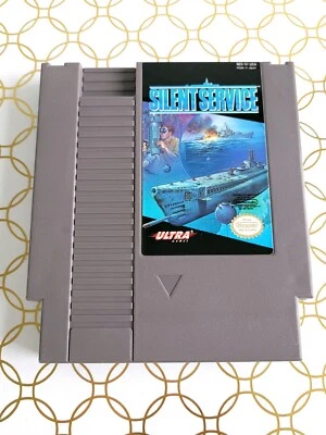Silent Service (Nintendo Entertainment System, 1989) Authentic Cart Only TESTED - Image 1 of 4