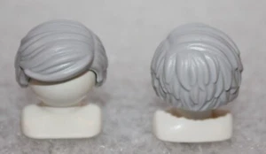 Playmobil Hair 2 Wigs " Gray " Viking Pirate Woman Man - Picture 1 of 2