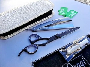 120DaysWRNTY_6" Hairdressing Hair Scissors/Japanese Steel(7" Full Length) - Imagen 1 de 12