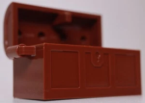 Lego Pirate Reddish Brown Treasure Chest Complete Assembly - Picture 1 of 2