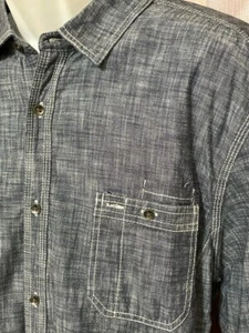 INC International Concepts Men's Denim Shirt Long Sleeve Size XXL, - Picture 1 of 9