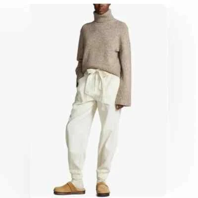 Polo Ralph Lauren Cream Colored Linen/Cotton Joggers NWT Size 29 - Image 1 of 4