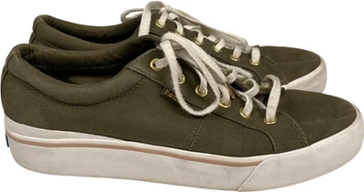 Keds Women’s Green Canvas Jump Kick Duo Platform Sneakers - 10 - Image 1 of 4