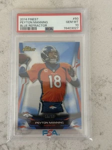 2014 Topps Finest - Peyton Manning #50 Blue Refractor /99 - Picture 1 of 2