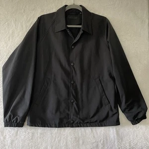Men’s Uniqlo Black Coach Button Snap Front Lightweight Jacket, XXS - Picture 1 of 5