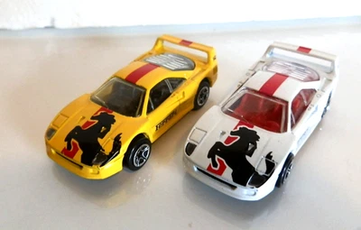 Matchbox 1:59 White & Yellow Ferrari F40 - Image 1 of 4