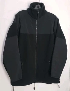 USGI Army ECWCS Polartec Fleece Cold Weather Shirt Jacket Coat Black Medium - Picture 1 of 5