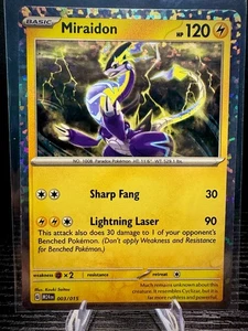 Miraidon 003/015 McDonald's Promos 2024 Holo Pokemon TCG Card NM - Picture 1 of 2