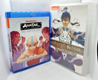 Avatar & Legend of Korra Complete Series DVD + Blu-ray Lot Nickelodeon - image 1 of 3