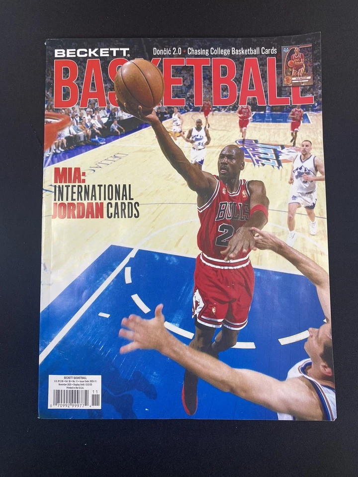 Tarjeta de baloncesto Beckett guía de precios mensual 2025 ~ Michael Jordan Foto 1 de 1