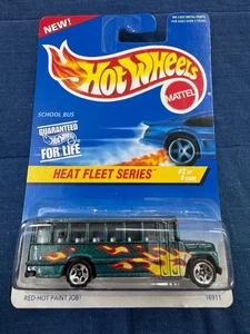 1996 Hot Wheels School Bus Heat Fleet Series #2 Of 4 - Picture 1 of 2