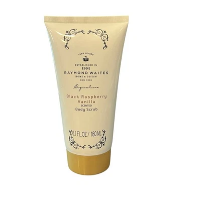 RAYMOND WAITES SIGNATURE BLACK RASPBERRY VANILLA SCENTED BODY SCRUB 6.1 OZ NEW - Image 1 of 4