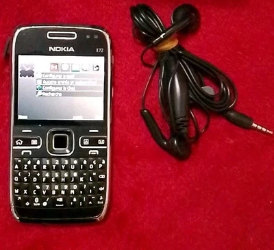  Nokia E72 - Noir Très Bon État Désimlocker Tout Opérateur - Photo 1/2