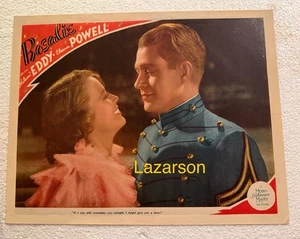 ELEANOR POWELL NELSON EDDY ROSALIE CLOSE-UP LOBBY CARD 1937 - Picture 1 of 7