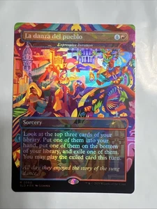 2025 MTG Magic The Gathering SLD Secret Lair Borderless Foil La danza del pueblo - Picture 1 of 2