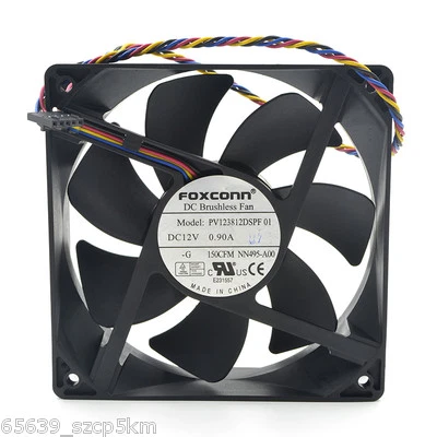 FOXCONN PV123812DSPF 120x120x38mm DC 12V 0.90A 4wire 5pin Cooling FAN - Image 1 of 4