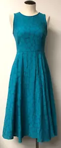 L.K. VESTIDO BENNETT JADE VERDE DR KIERA AJUSTE SIN MANGAS Y DÍA FLARE TALLA REINO UNIDO 10 EE. UU. 6 - Imagen 1 de 8