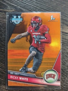 2023 Bowman U 1st 188 RICKY WHITE Chrome Orange UNLV /25 - Picture 1 of 6