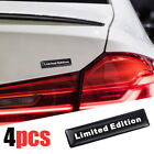 4pcs 3d Limited Edition Logo Sticker Car Parts Emblem Badge Decal Sticker Decor
