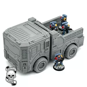 Camión de Suministros Vehículo de Apoyo Mecanizado Gótico 28mm Wargaming Terrain Goliath - Imagen 1 de 6