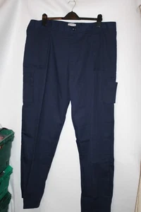 NUEVO CON ETIQUETAS TALLA 46" W HARBOUR LIGHTS AZUL MARINO ROPA DE TRABAJO PANTALONES 32" PIERNA 7887 - Imagen 1 de 3