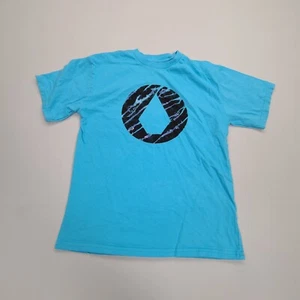 Volcom Shirt Boys Large Blue Skate and Surf Casual Big Kids Outdoors Youth - Picture 1 of 6