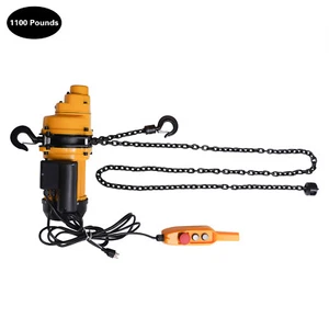 Moderner 1300W Elektrokettenzug 0,5T Einzelkettenhebemaschine orange - Bild 1 von 20