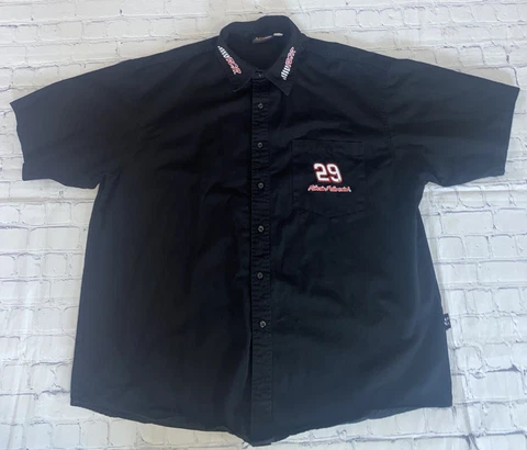NASCAR Kevin Harvick #29 BUD King of Beers Button Down Shirt Mens Sz. 2XL Cover
