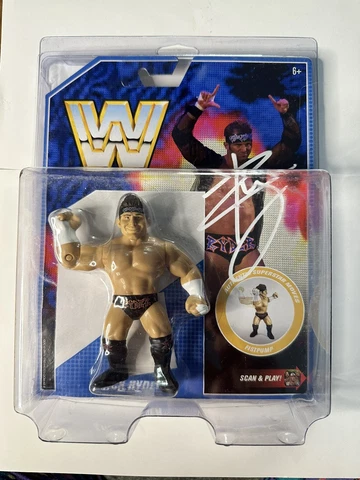 WWE Mattel Retro Zack Ryder Autographed Figure W/Protector & COA Cover