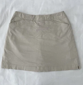 NIKE Golf DRIFIT Tan Skort Skirt Shorts With Pockets Women’s 4 - Picture 1 of 9