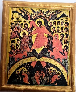 Die Auferstehung Jesu Christi Anastasis byzantinisch östlich orthodox Ikonenkunst - Bild 1 von 5