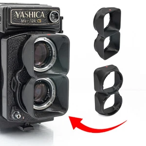 --- DOUBLE LENS HOOD --- for Yashica MAT 124G / Bay I Mount - Foto 1 di 5