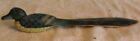 Vintage Carved and Painted Wooden Letter Opener Duck Mallard Bird Carving