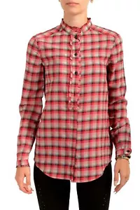Burberry Women's Peony Rose Ruffle Detail Long Sleeve Shirt US XS IT 38 - Picture 1 of 6