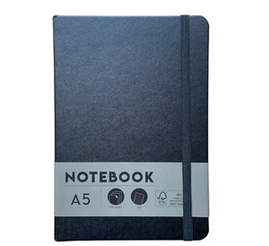 Notizbuch Tagebuch Liniert A5 Schwarz ca. 21x15x2 cm 120 Blatt NEU & OVP - Bild 1 von 3