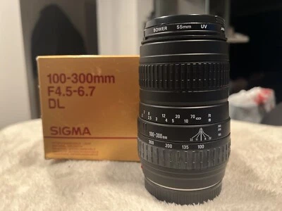 Sigma Zoom 100-300mm f/4.5-6.7 DL AF Lens for Minolta w UV Filter - Image 1 of 4