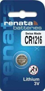 1 x Renata CR1216 Watch etc. Lithium Battery expiry 2031 - Picture 1 of 1