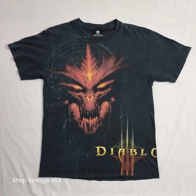 Diablo 3 III Promo T Shirt Mens Medium  Black Video Game Blizzard Rare Jinx EUC - Image 1 of 4