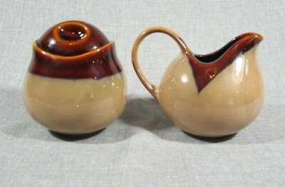 Azúcarero de gres Sango NOVA BROWN con tapa y crema usado en excelente estado Foto 1 de 4