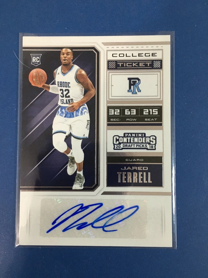 F113,121  2018-19 Panini Contenders Draft Picks #99 Jared Terrell AUTO RC - Image 1 of 1