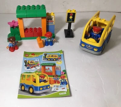2014 LEGO DUPLO TOWN SET# 10528-SCHOOL BUS 26Pcs 3Figs INSTRUCTIONS  NO BOX - Image 1 of 4