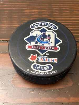 1970 年 2000 年温哥华加人队收藏系列曲棍球冰球 1/000 加拿大 — 第 1/4 张图片