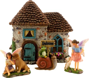 Fairy Garden House Kit – Complete with Accessories for an Outdoor or Indoor Mini - Picture 1 of 12