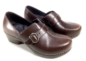 Dansko Tamara 4800457800 Womens Brown Leather Slip On Clog Shoes Size 38 / US 8 - Picture 1 of 11