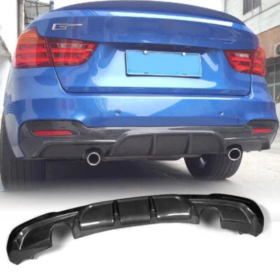 Alerón labial difusor parachoques trasero de carbono para BMW Serie 3 GT F34 M-Sport 2014-17 Foto 1 de 4